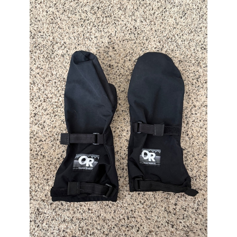 Outdoor Research Mittens Size Large Waterproof Shell Sympatex Allweather Black